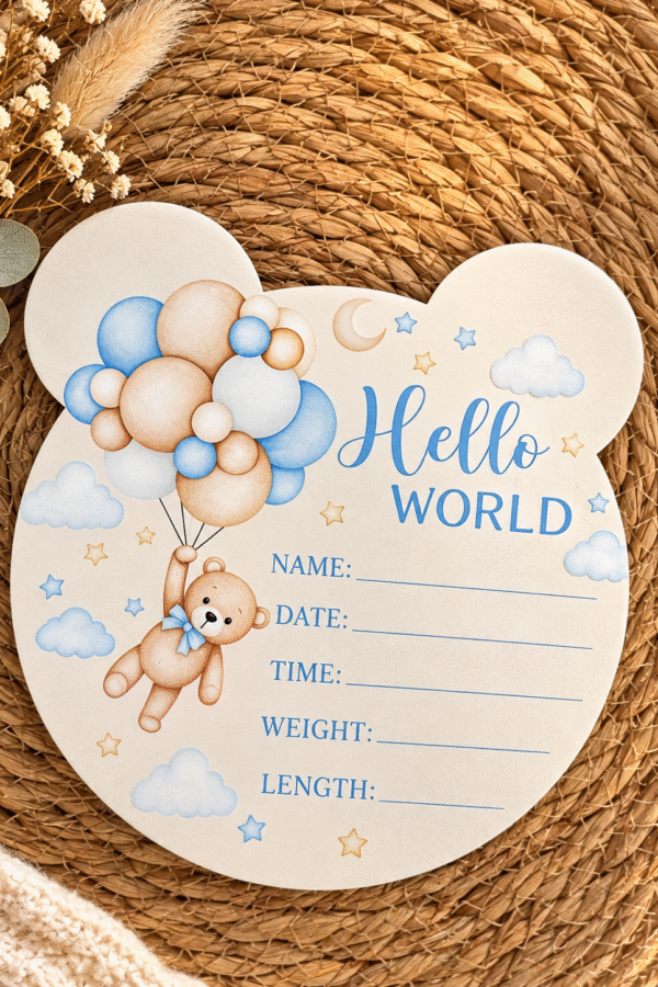 Табелка Hello World за момче