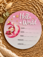 Декоративна „Hello World“ табелка за новородено
