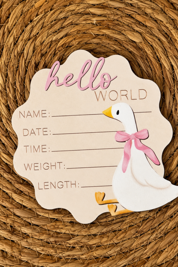 Табелка "Hello World"