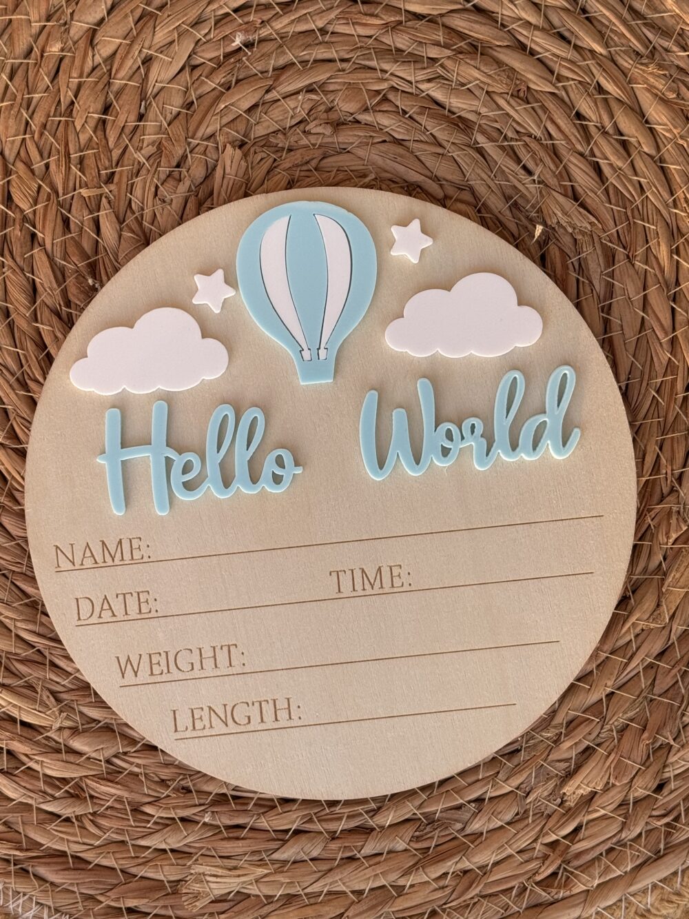 Табелка Hello World за момче
